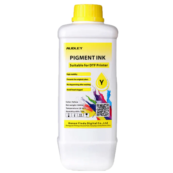 Audley Premium Japan-Imported DTF Ink – Yellow (1L)