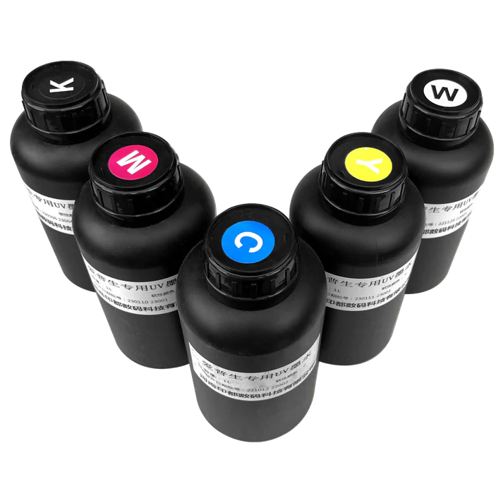 Audley Soft UV DTF Ink Set – 1L Bottles for Flexible Substrates