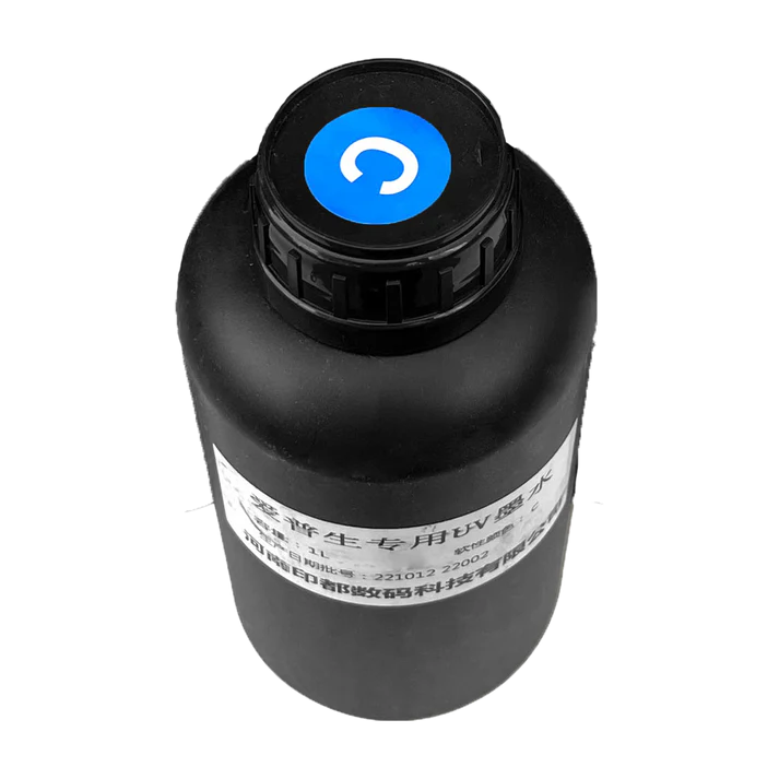 Audley 1L Cyan Soft UV DTF Ink – Flexible, Vibrant & Clog-Free