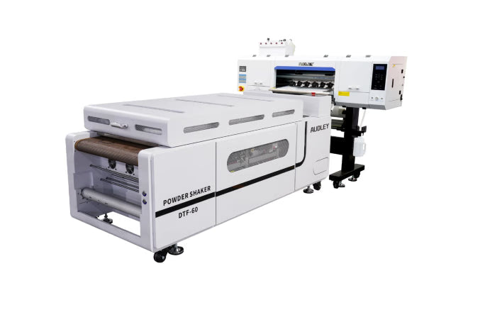 Audley S8074‑3 4‑Head DTF Printer With DF‑800L(A) Pro Powder Shaker