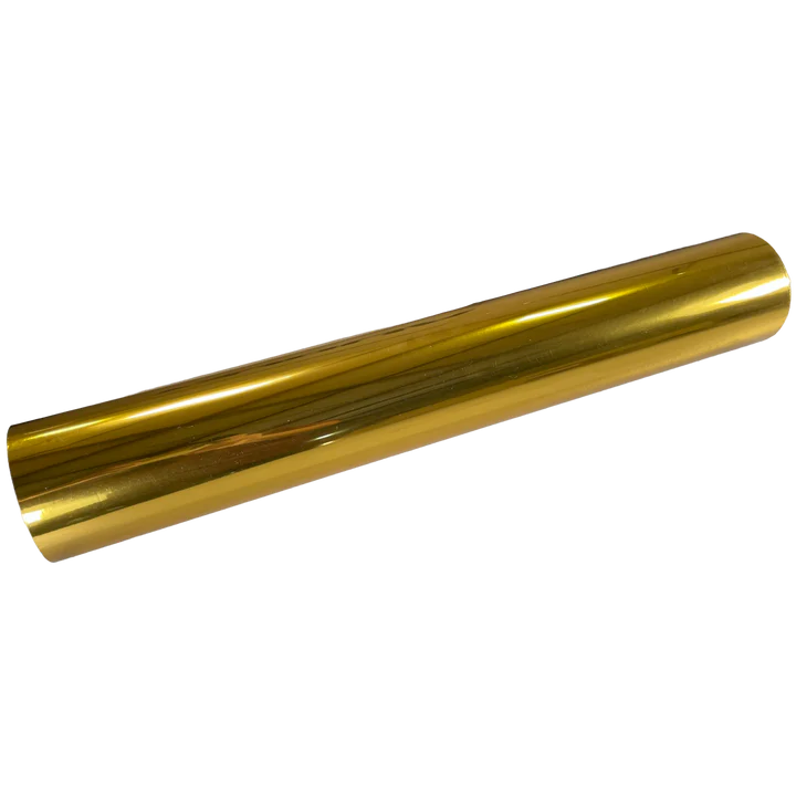 Audley 25" (64cm) x 656ft (200m) UV DTF Gold Foil Film – Industrial Metallic Finish